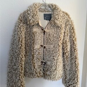 Anthropologie Tan Teddy Jacket
